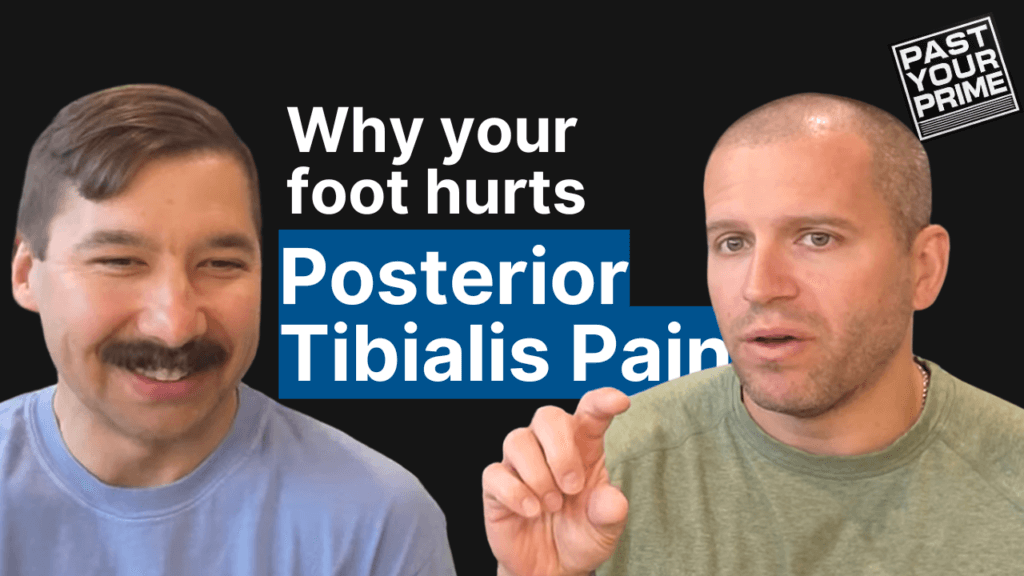 posterior tibialis pain podcast episode 28 graphic explained on Past Your Prime podcast episode 28